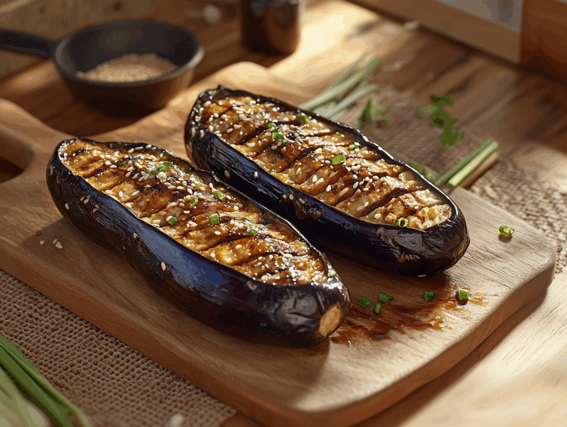 Miso Glazed Eggplant