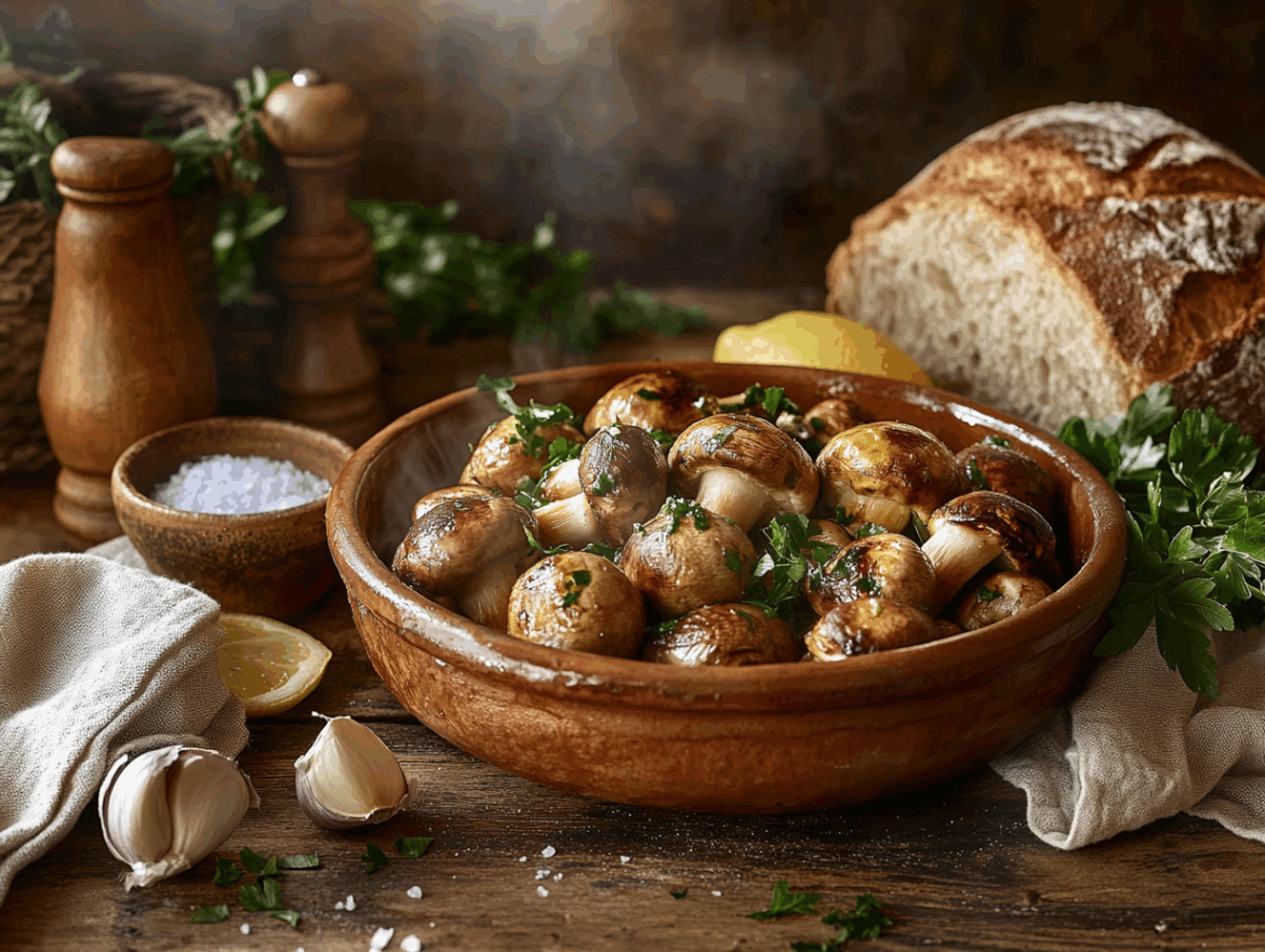 Garlic Roasted Mushrooms