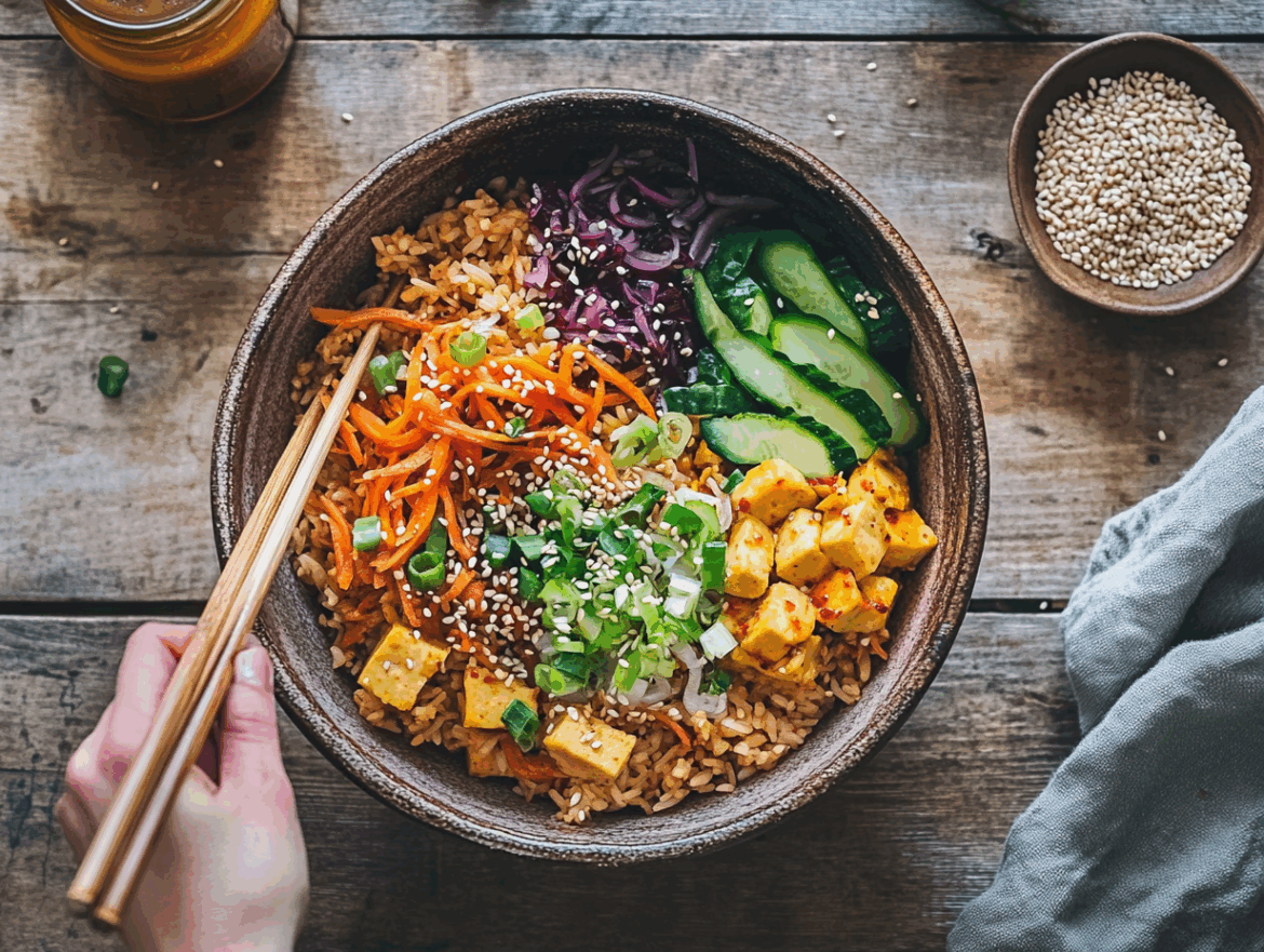 Vegan Kimchi Fried Rice