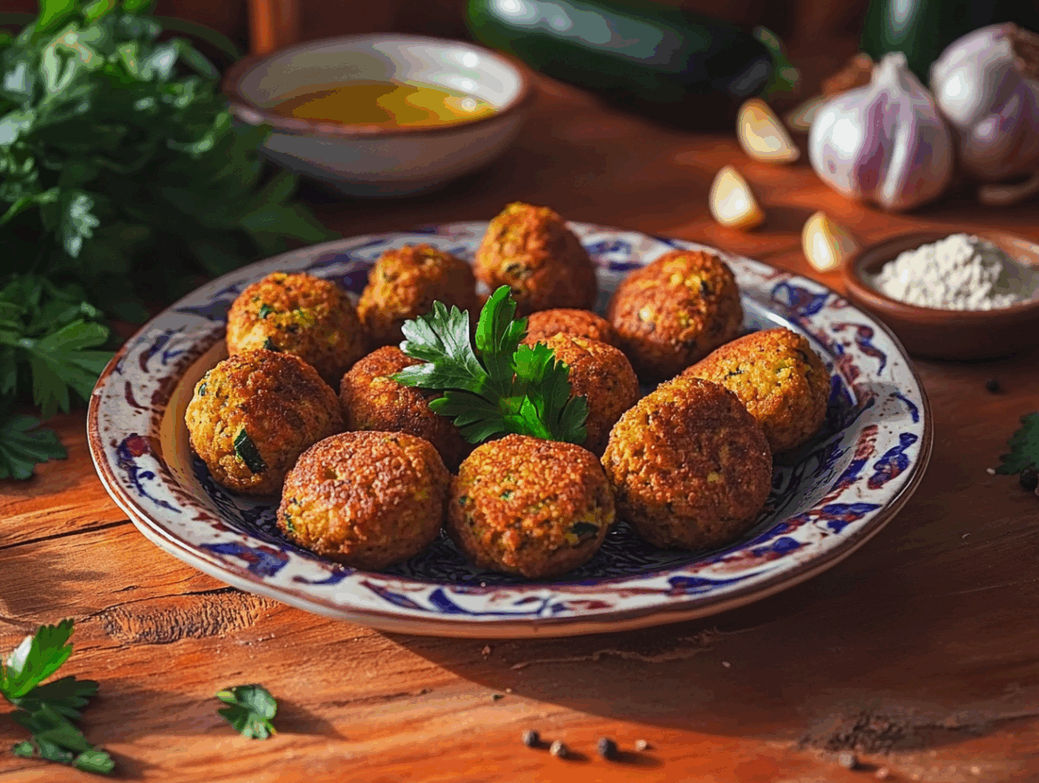 Crispy Vegan Zucchini Fritters