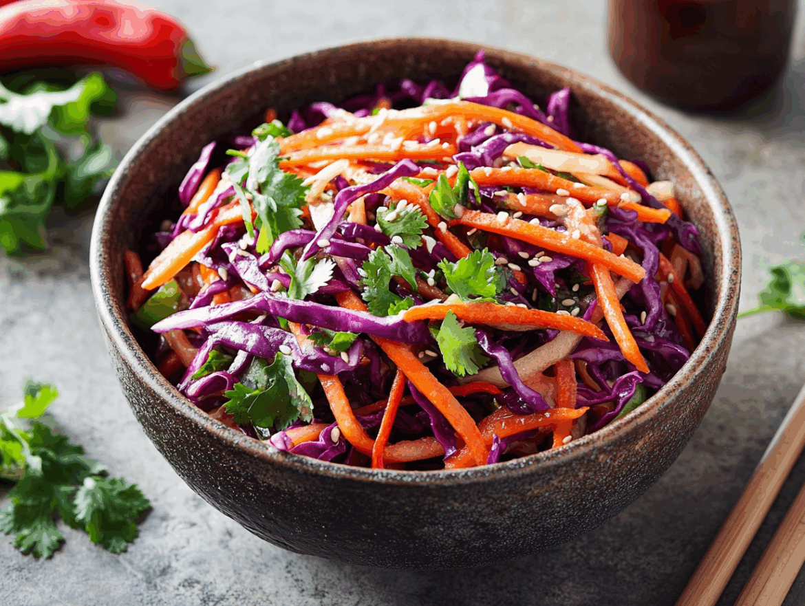 Asian Slaw with Sesame Dressing