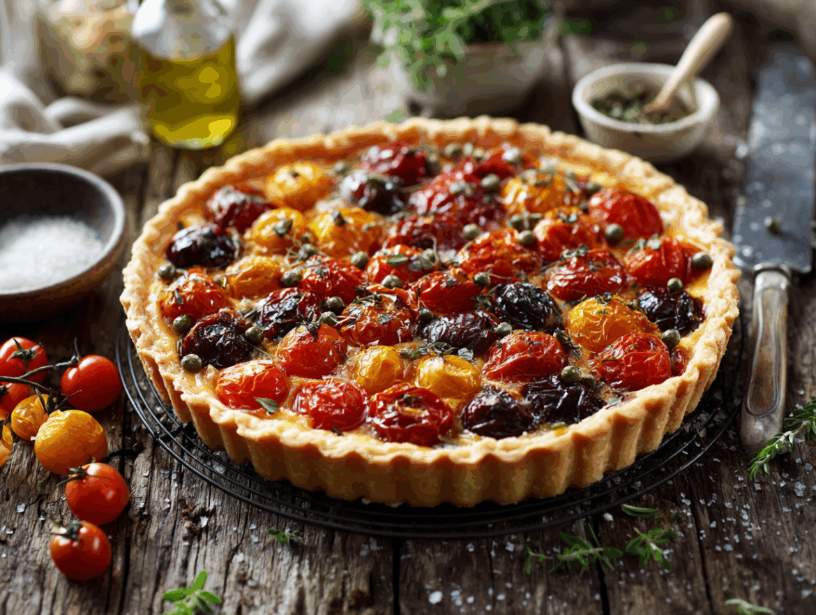 Roasted Tomato Tart (Vegan)