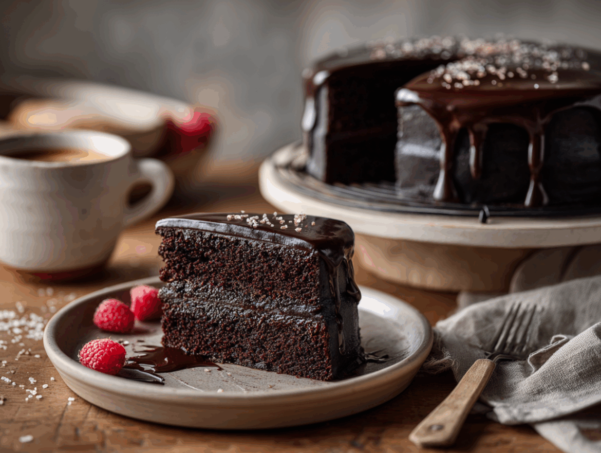 Midnight Velvet Vegan Chocolate Cake