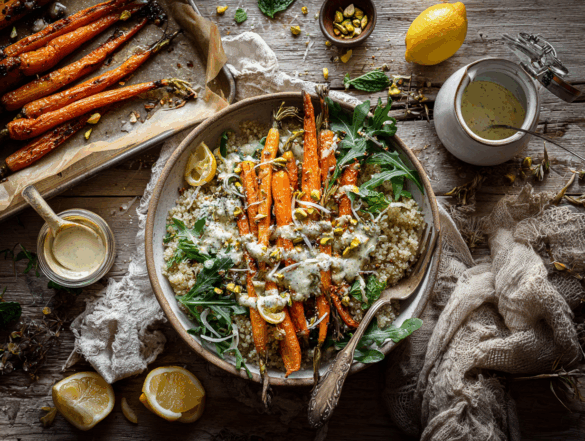 Roasted Carrot and Quinoa Salad