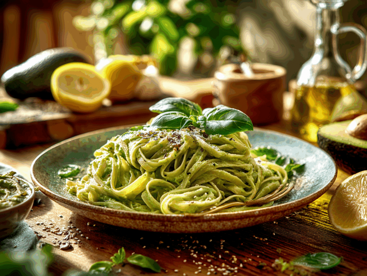 Vegan Creamy Avocado Pasta