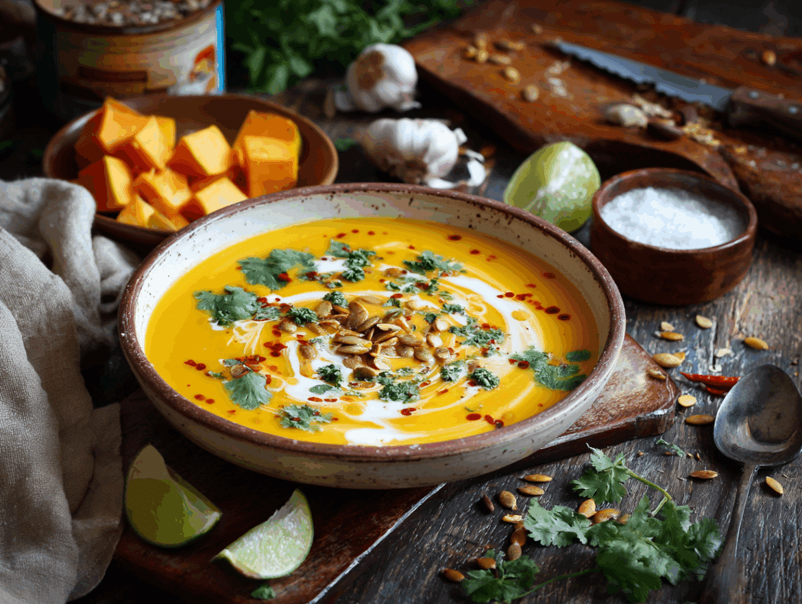 Vegan Curried Pumpkin Soup