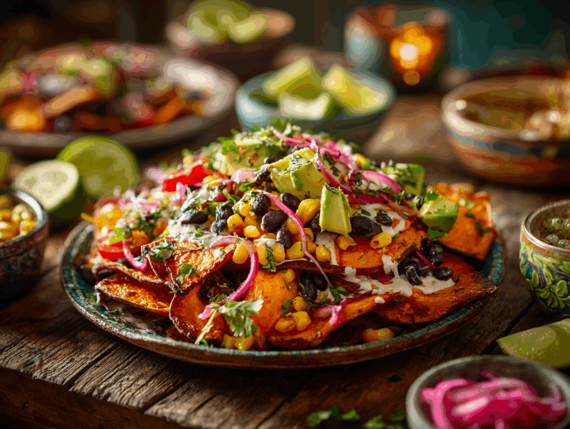Vegan Sweet Potato Nachos