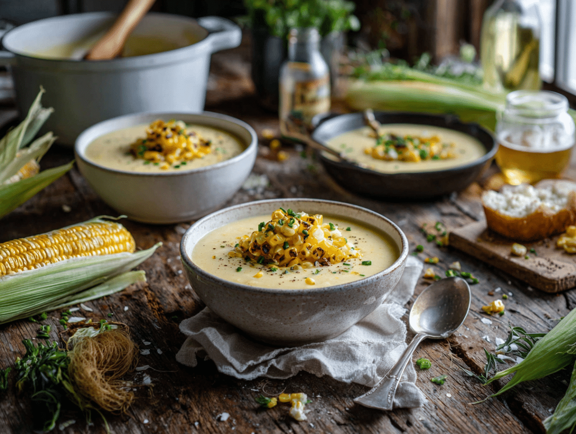 Vegan Corn Chowder (New England-Style)