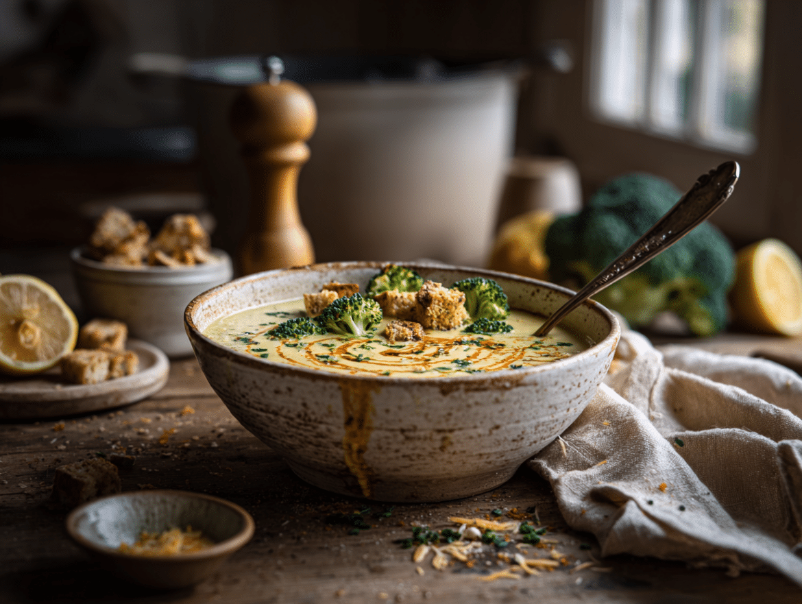 Vegan Broccoli “Cheese” Soup