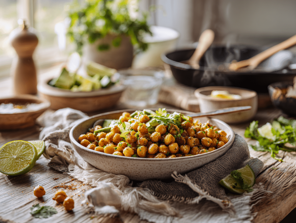 Cilantro Lime Chickpeas