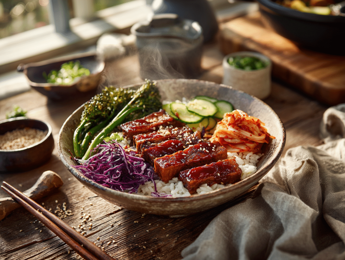 Korean BBQ Tempeh Bowl