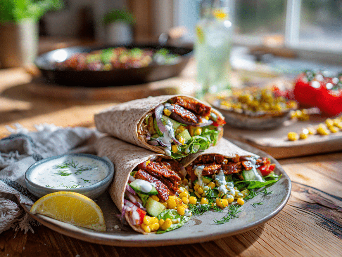 Vegan Cobb Wrap with Smoky Tempeh