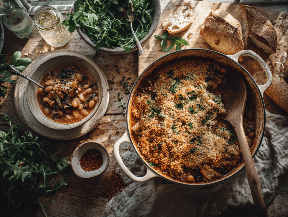 Vegan Cassoulet (French White Bean Stew)