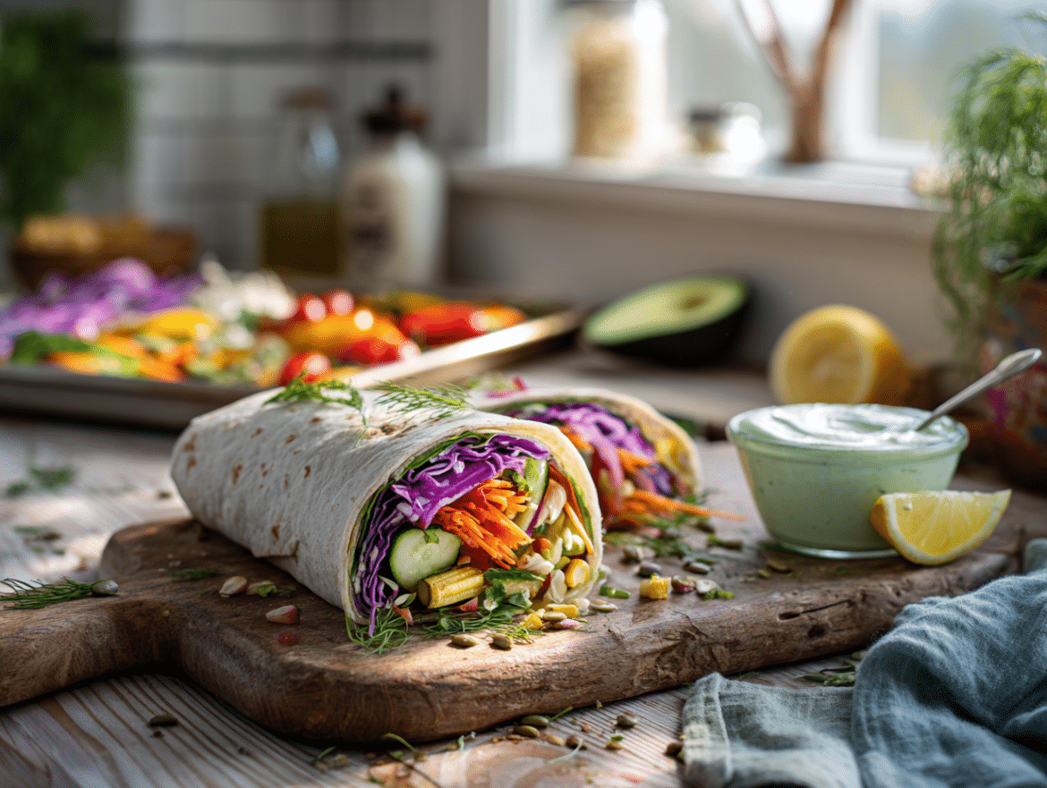 California Veggie Wrap with Avocado Ranch