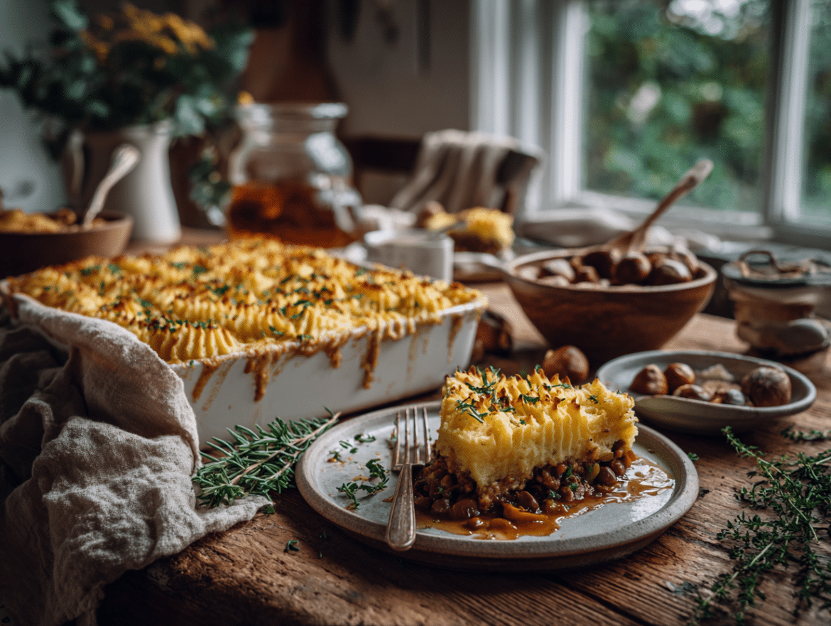 Vegan Shepherd’s Pie with Chestnuts