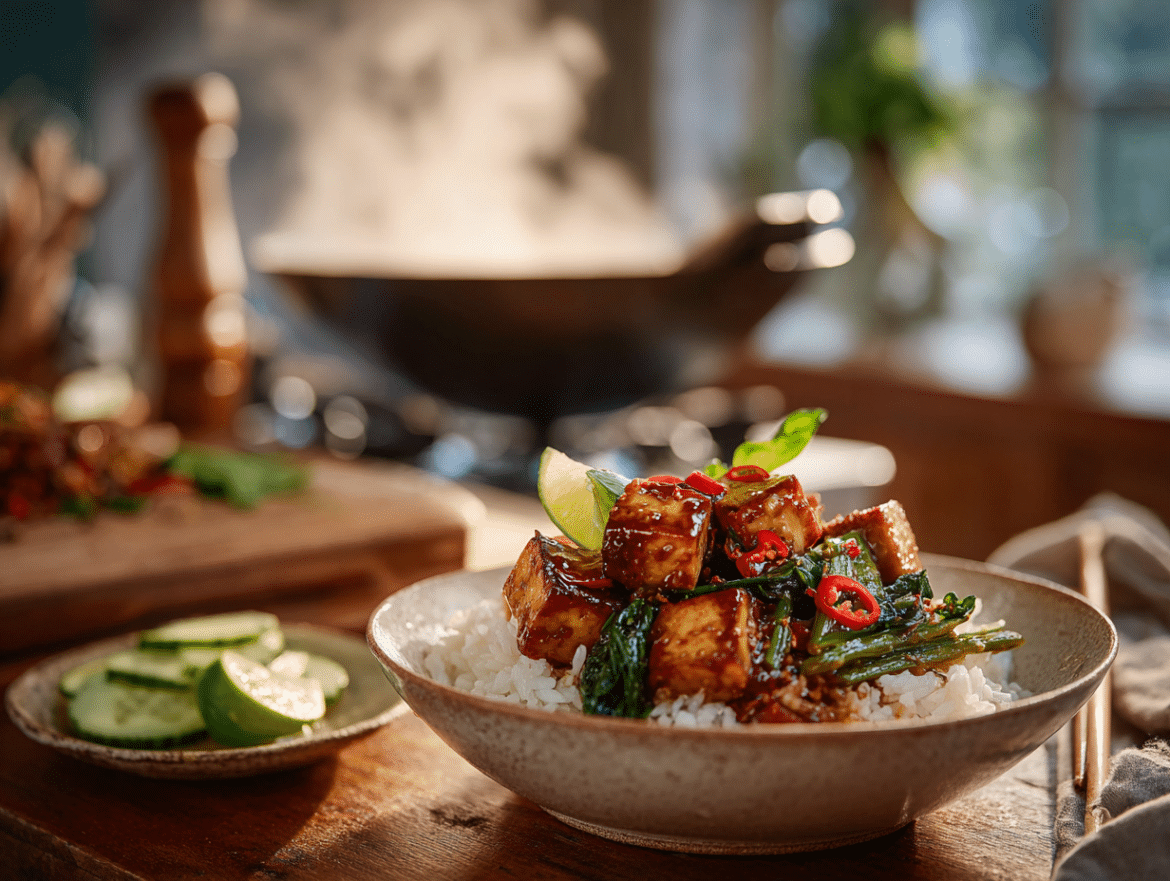 Vegan Pad Kra Pao (Thai Basil Stir-Fry with Tofu)